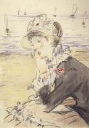 Edouard Manet Jeune fille devant la mer (mk40) Spain oil painting artist